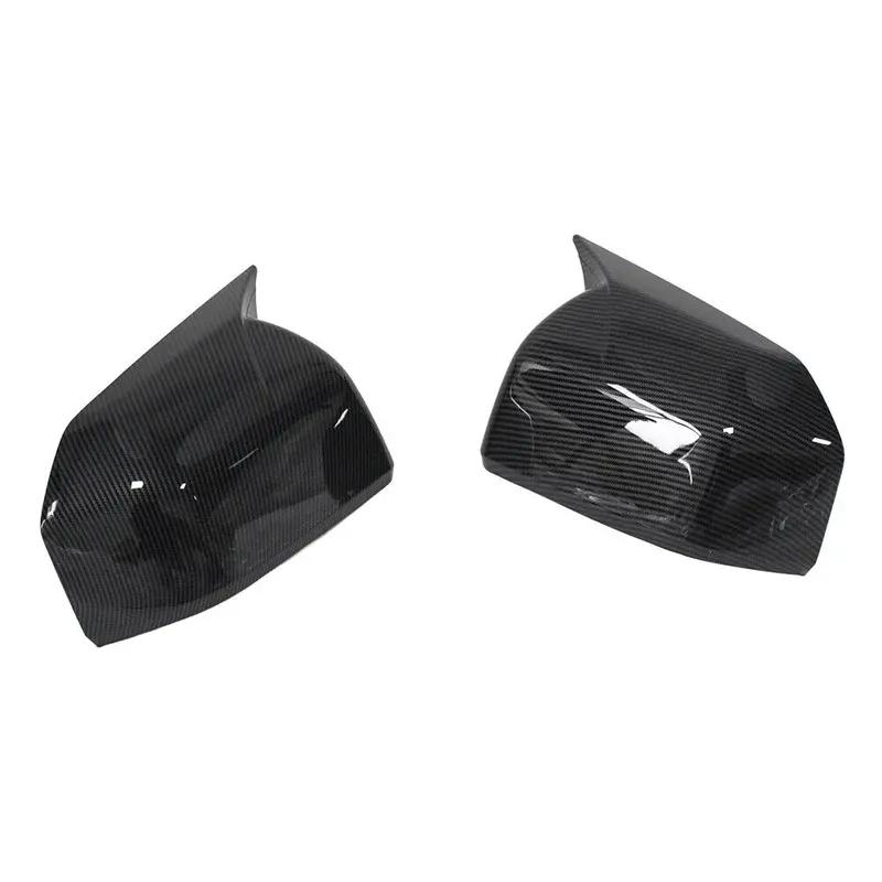 For Ford F150 F-150 2015- Car Sticker Rearview Side Mirror Cover Wing Cap Exterior Door Rear View Case Trim Carbon Look