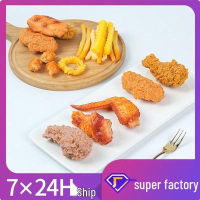 Realistic Dessert Burger and Chicken Wings Display Model for Restaurants