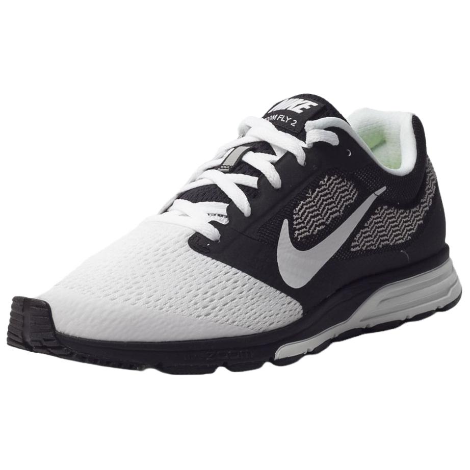 Nike Air Zoom Fly 2 Comfortable Soft Non-Slip Wear-Resistant Low-Top Casual Running Shoes Men Sneaker Black White 707606-010