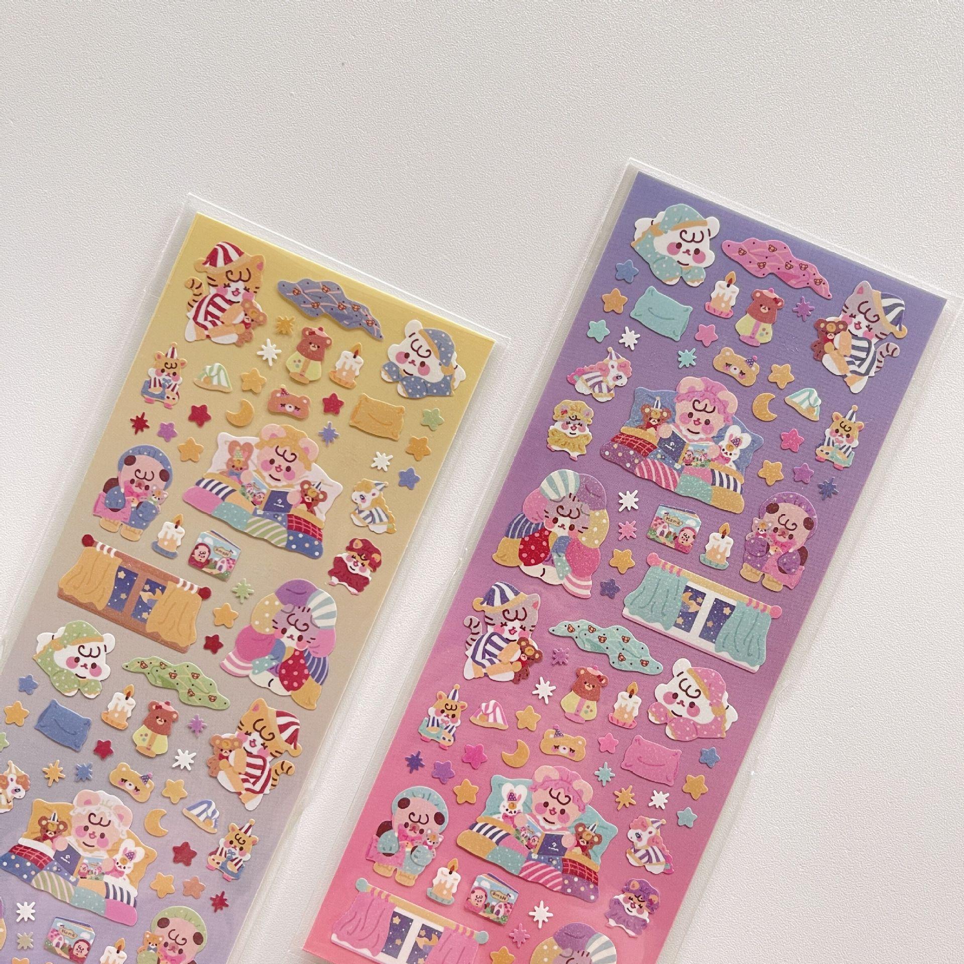 Милый мультфильм Декоративная лазерная наклейка INS Gooka Декоративная наклейка — фото 6