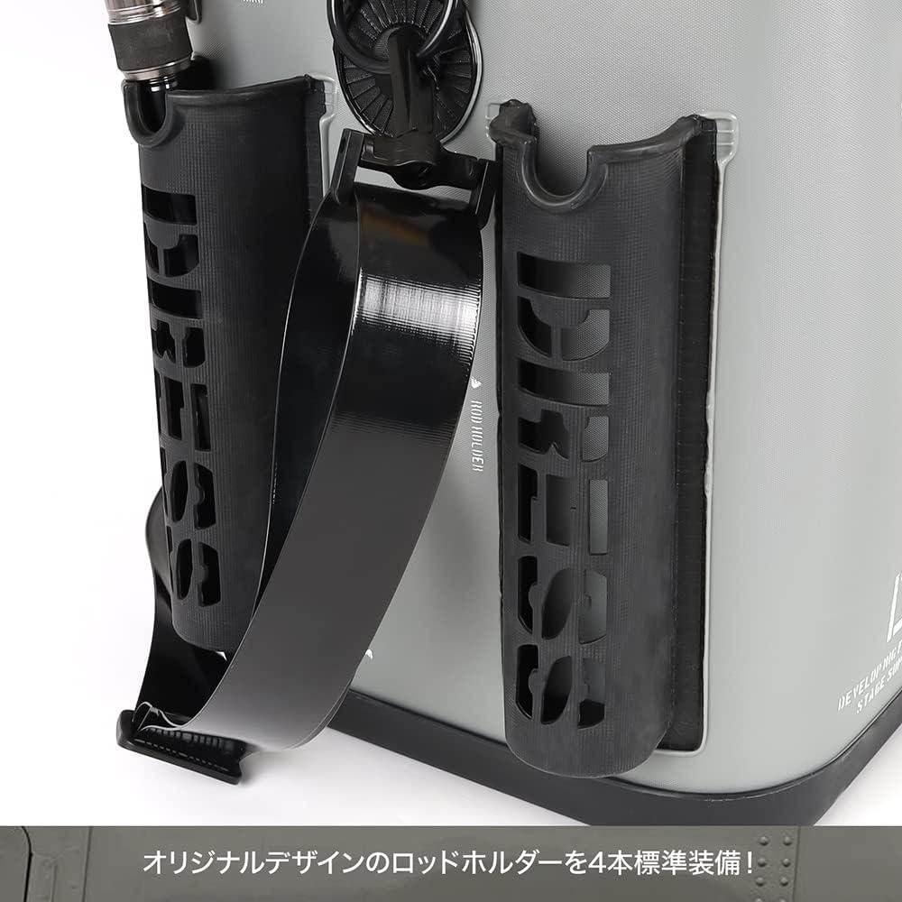 Dres Fischereieimer mit Netztasche 12l 34l 3 Größen 7 Farben Rutenhalter Bakkans