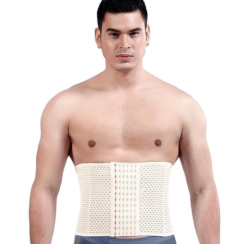 Men Waist Trainer Belt Slimming Corset Tummy Control Fitness Compression Shapewear for Abdomen Belly Shapers