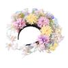 Bridal Garlands Florals Crown Wedding Flower Headband Beach Wreath Hairband Girls Hair Accessory Women Head Hoop Props