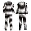 Unisex Halloween Prisoner Costume with for Adult Party Costume