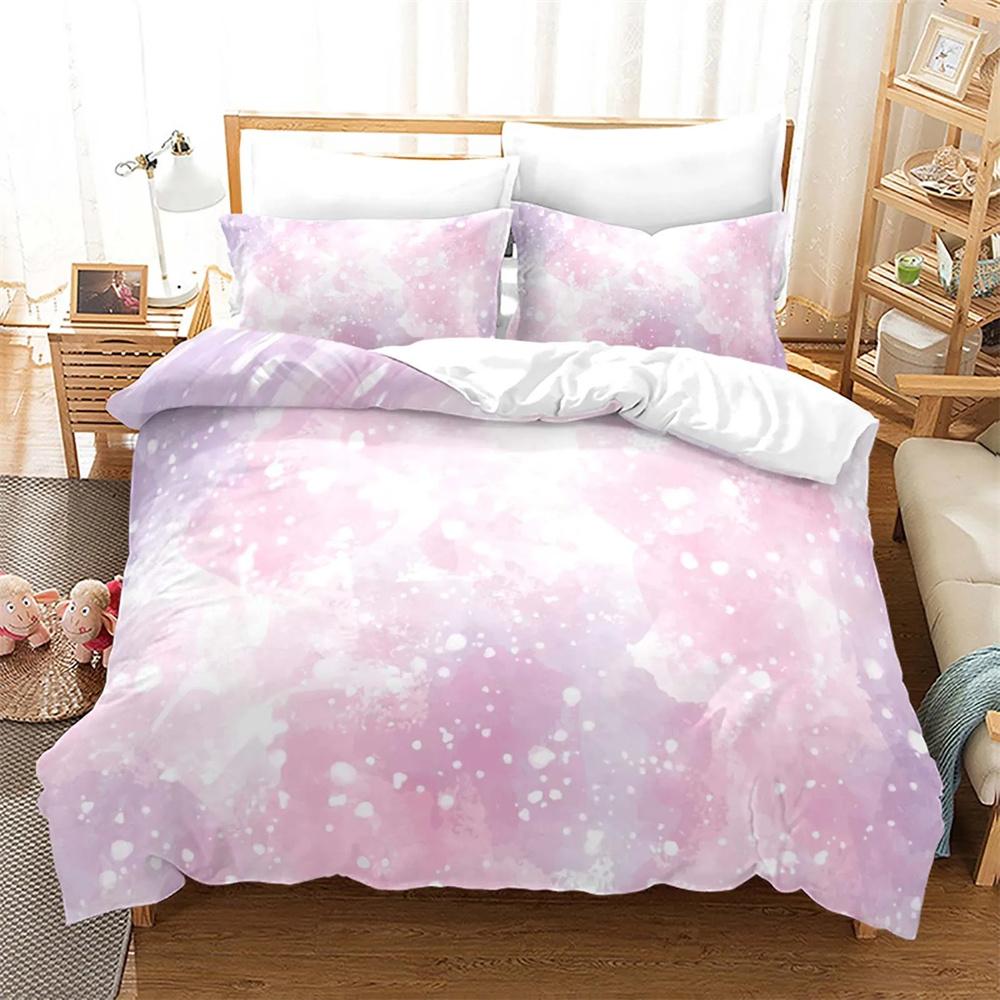 Rainbow Gradient Cloud Duvet Cover Collection Colorful Print Bedding Collection For Girls Women Bedroom Decorative Bedspread