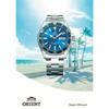 Orient Mako Automatic Wristwatch, Mechanical, Automatic, blue (light), Modern