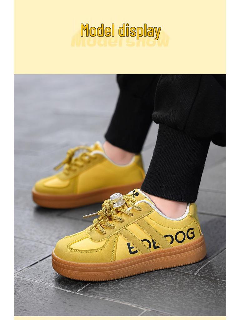 Babudou Kinder Wasserdichte Sneaker - Herbst 2025 Leder Freizeitschuhe für Jungen und Mädchen