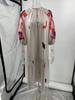 2024 New Autumn/Winter Loose Printed Casual Lantern Sleeve Dress for Women