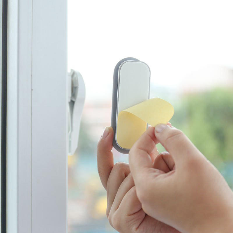 2PCs Self Adhesive Handles Sliding Door Pulls Plastic Window Handle Kitchen Cupboard Drawer Knobs Cabinet Furniture Handles