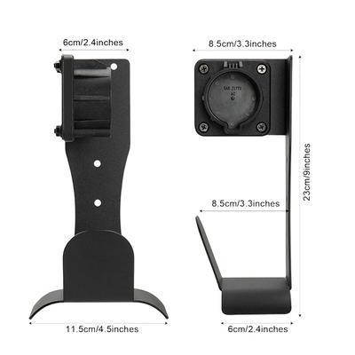 Charger Holder Wall Mounted Hook Stainless Steel Electric Vehicle Charger Holder Wall Bracket For J1772 Connector