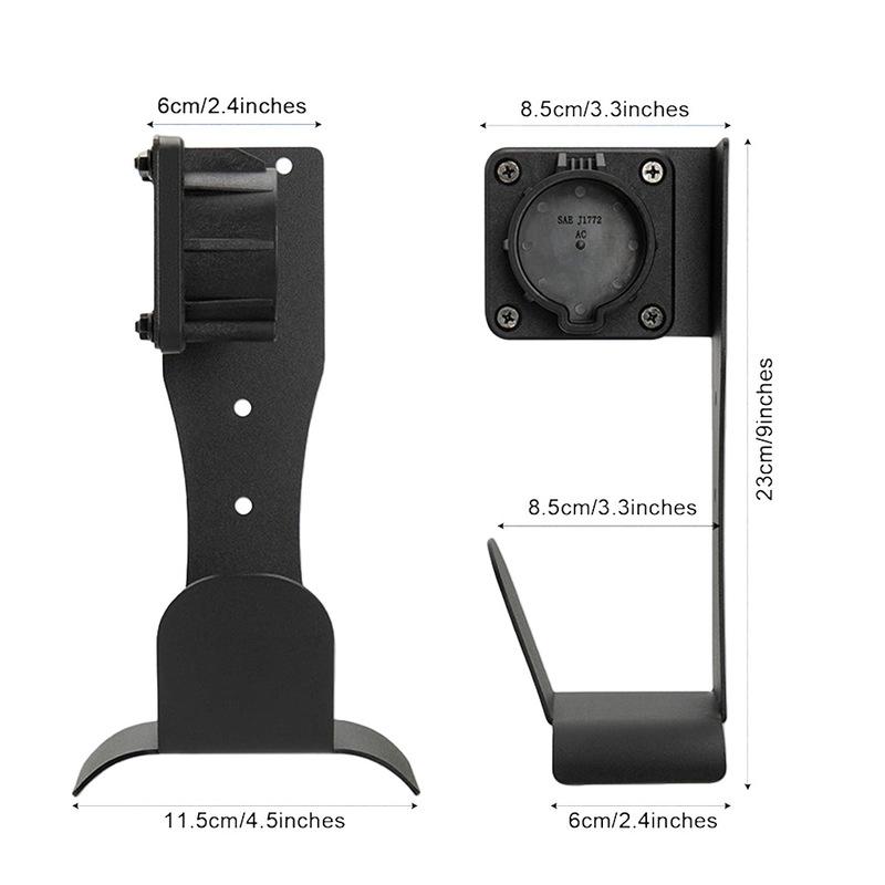 

Charger Holder Wall Mounted Hook Stainless Steel Electric Vehicle Charger Holder Wall Bracket For J1772 Connector