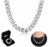 Silver DIAMOND NECKLACE Heart Gift for WOMEN' DAY + BRACELET