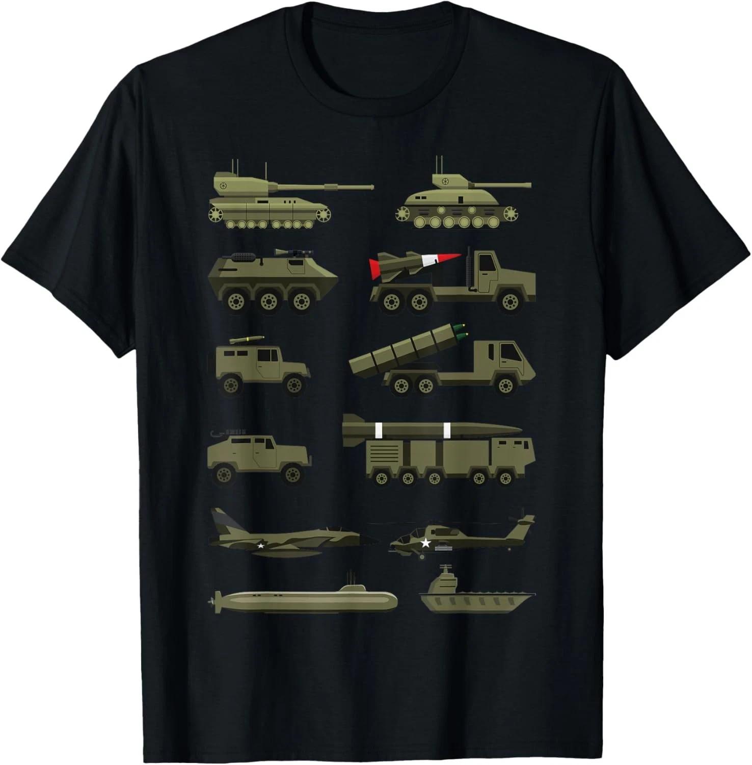 Military vehicles, Military Boy and Girl tank lover T-Shirt S разноцветный
