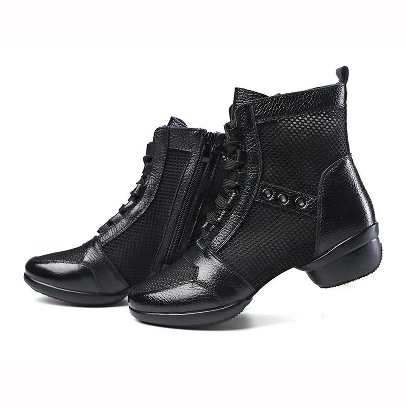 High Quality Woman Cowhide Dancing Women Jazz Dance Shoes Girls Soft Ballroom Modern Shoes Ladies Boots Sneakers Sandals