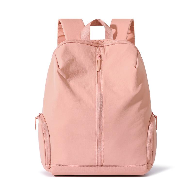 Nylon Backpack Solid Color Large Capacity Backpack