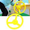 Kleines, sicheres und lehrreiches Spielzeuglenkrad für drinnen und draußen, robust, für Kinder, Sport, (Gelb)