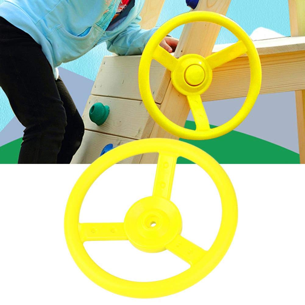 Small Steering Safe Educational Toy for Great for Outdoor Indoor and Outdoor Use Kids' Wheel, & Durable, Kids, Sports, (Yellow)