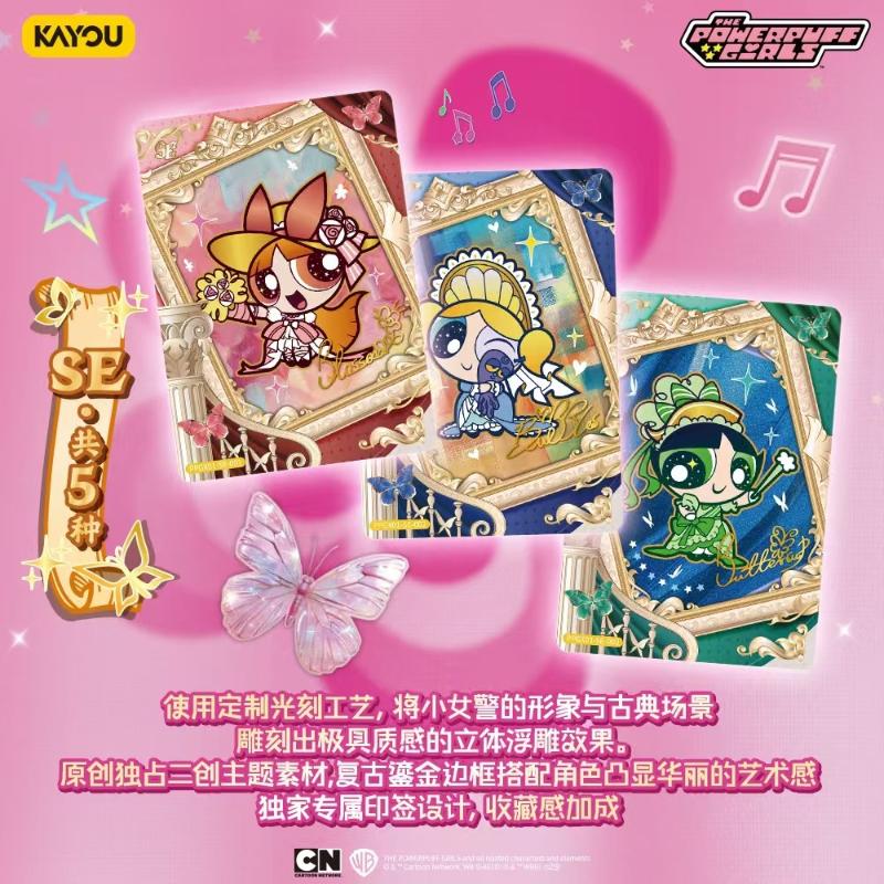 Genuine The Powerpuff Girls Card X Element Package Animation Cartoon Collection Card Peripheral Toy Gifts