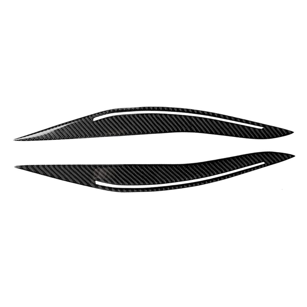 1 Pair Fiber Headlight Eyebrows Eyelids Sticker Replacement For F10 2014\-2016 Car Interior Decor