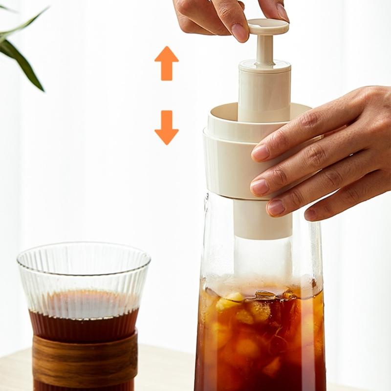 Insulated Travel Pitcher For Iced Coffee Teas Leak Proof Lid Durable Stainless Steel Outdoor Camping Hiking Accessories