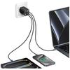 Ładowarka sieciowa 65W USAMS GaN Szybkie ładowanie 2xUSB-C USB-A Biała