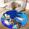 1pc Sonic4 Design Printed Area Round Carpet for Bedroom Living Room Home Decor Rugs Mat Non Slip Mat Rug for Bedside