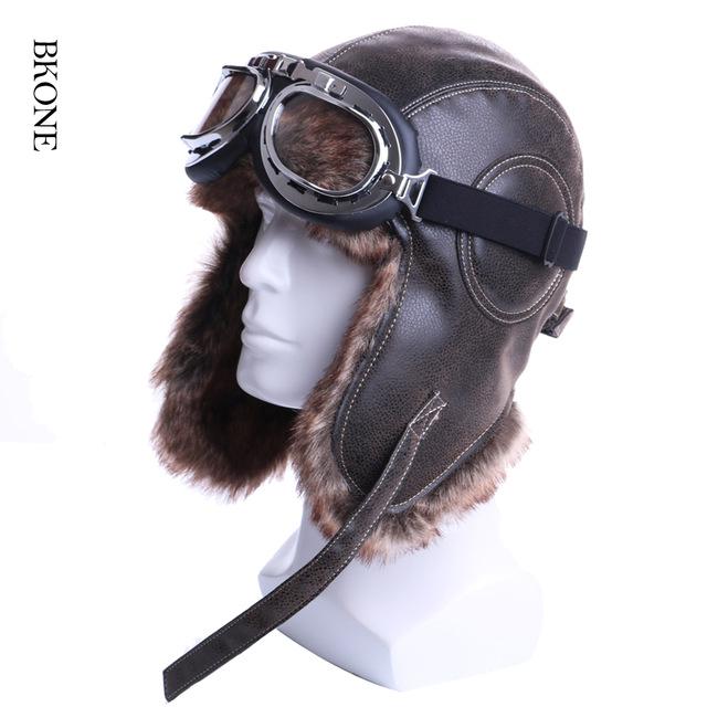 Winter Bomber Hats Plush Earflap Men 