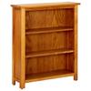 Day and Night - vidaX 3-Tier Solid Oak Wood Shelf 70x22.5x82 Cm