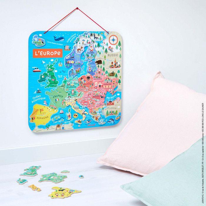 puzzle carte europe magnetique