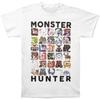 Men's Monster Hunter Collage Slim Fit T-shirt XXX-Large White