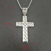 Iced Out Chain Big Cross Pendant Necklace Stainless Steel CZ Cross Necklaces Bling Cubic Zircon Men's Hip Hop Jewelry XL1134