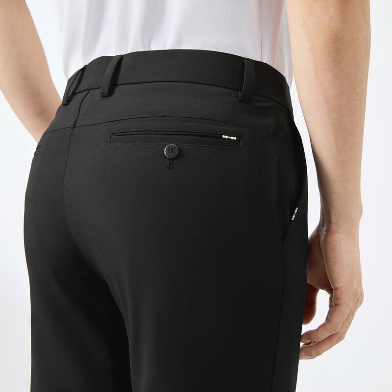 Qipai Men's Straight Fit Linen Blend Casual Pants