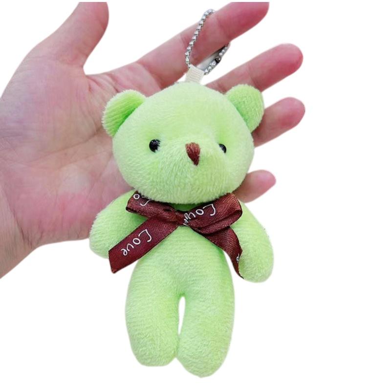 Teddy Plush Bear Toy Keychain Bag Pendant Stuffed Doll Home Decoration Gift Kids