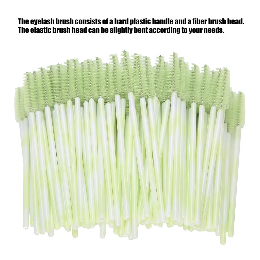 200pcs Disposable Portable Lash Brush Travel Mascara Eyelash Brush Makeup Tool Accessory