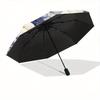 1pc Fantasy Dragon Amidst Flowers and Clouds Automatic Opening and Closing Umbrella R049