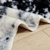 Large Size Cow Printed Cowhide Faux Skin Leather NonSlip Antiskid Mat Carpet for Living Room
