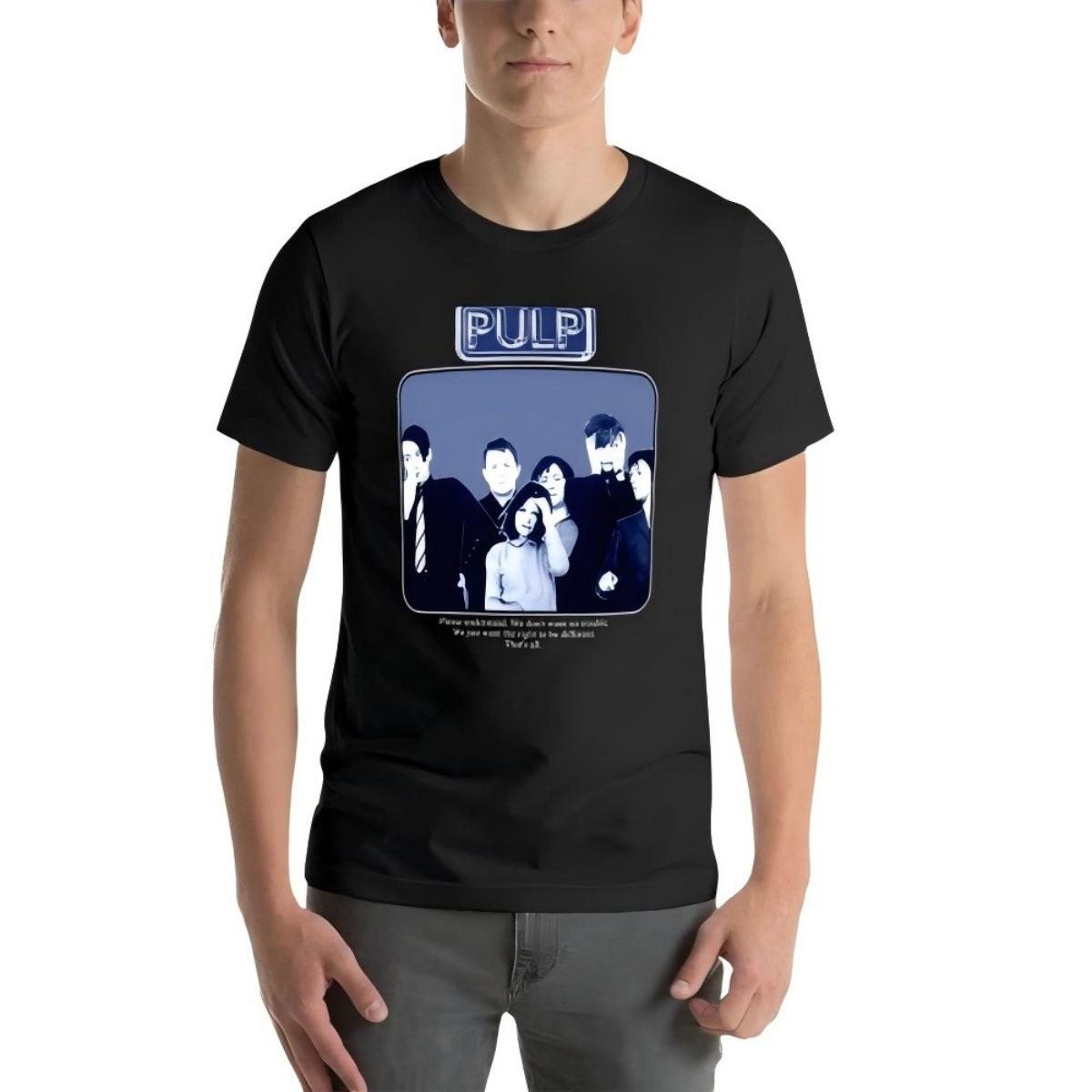 Pulp Britpop Band T-Shirt XL чёрный