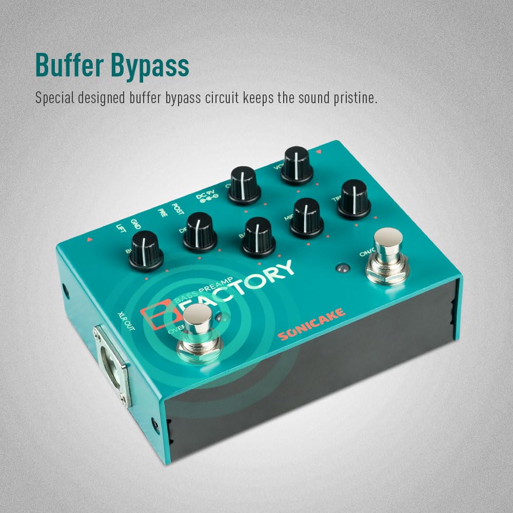 SONICAKE Preamp Compression Overdrive Bass Effector B Factory & &