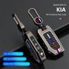 Coque de protection pour clé de voiture Pour Kia Sportage Kia Ray Sorento Soul Telluride Cerato K5 K8 Coque de clé souple Dorée Sac de voiture