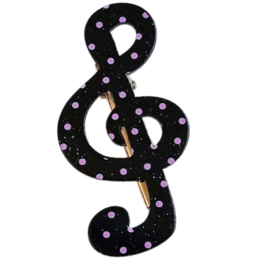 Pinzas Musicales para el Cabello de Rayas y Estrellas de Moda Pasador Ligero Accesorio para el Cabello de Resina para Oficina Escuela Citas Evento