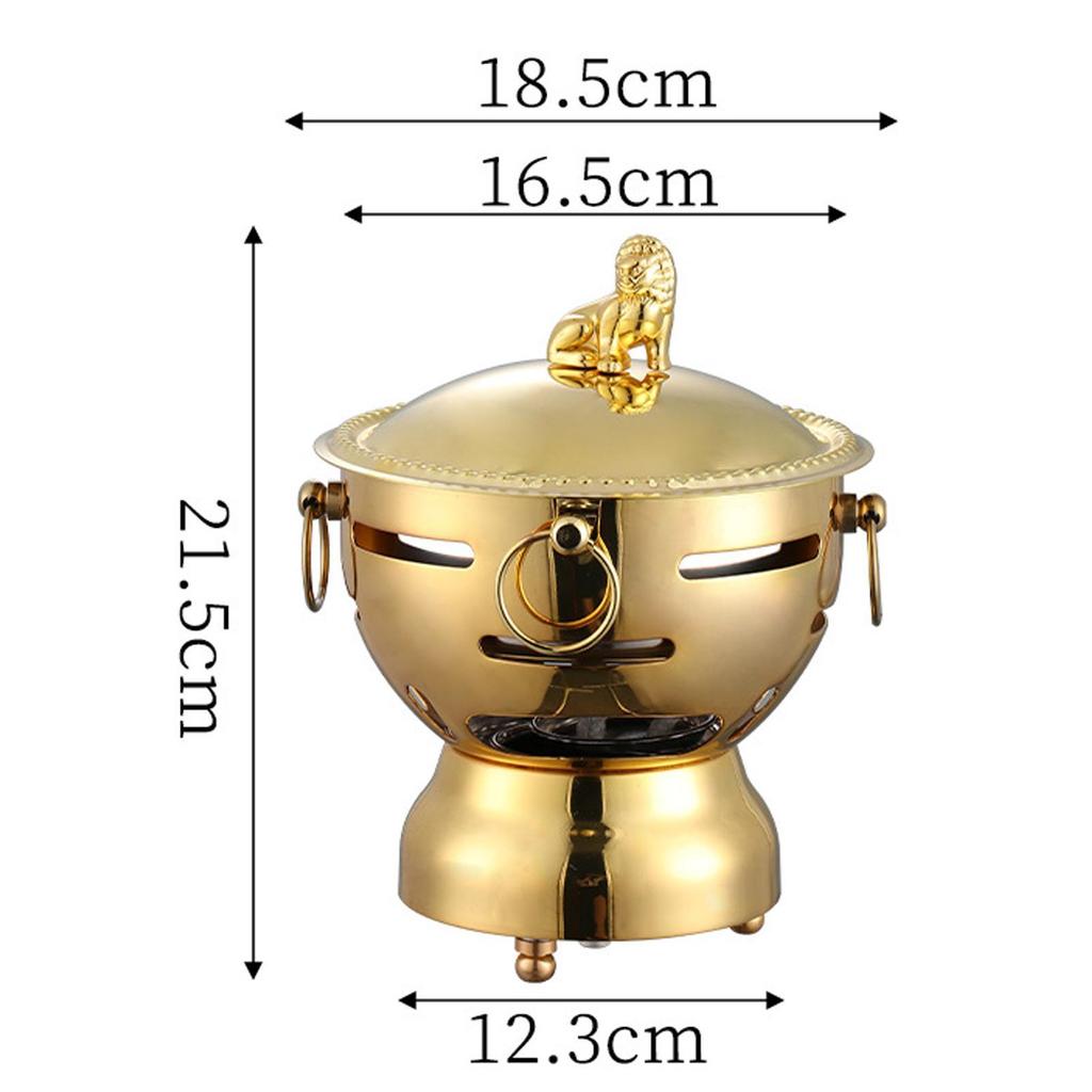 Hot Pots with Lid Thickened Stockpot Easy Carrying Shabu Shabu Pot for