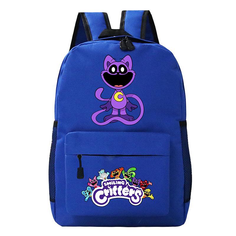 Cartoon Printed Children'S Backpack, Animation Schoolbag, Male And Female Primary And Secondary School Students Outdoor Travel Backpack