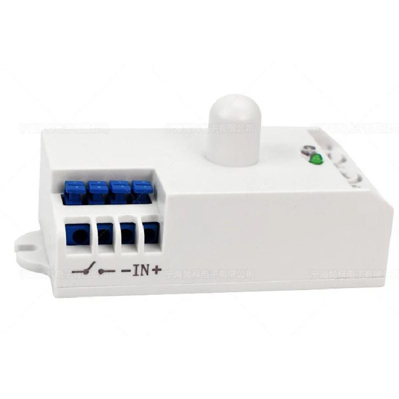 Indoor Best quality Microwave Radar Sensor Light Switch Body Motion DC 12V-24V 5.8GHz With Shell
