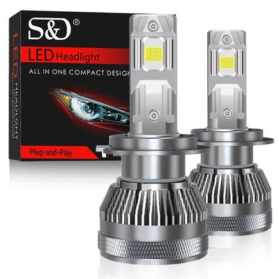 2 szt. Żarówki LED H7 35000LM 90W H1 H4 H11 H8 9005 HB3 9006 HB4 Światła LED Światła mijania/drogowe 6000K 18-rdzeniowa dioda CSP 3570 Lampa Reflektor samochodowy