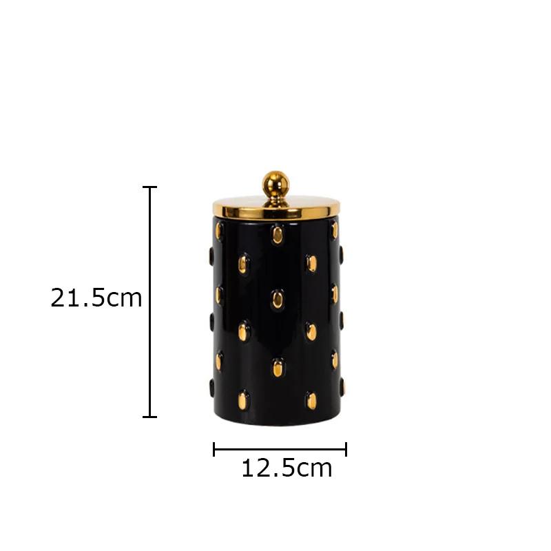 

Gold Plated Spike Ceramic Vase Desk Decoration Artificial Flowers Decorative Flower Arrangement Modern Home Decor Floral Vases