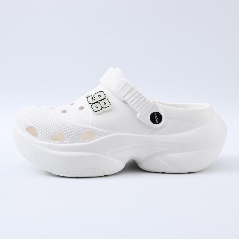 Hole shoes men's new summer wear non-slip bag head thick-soled casual sports big head slippers