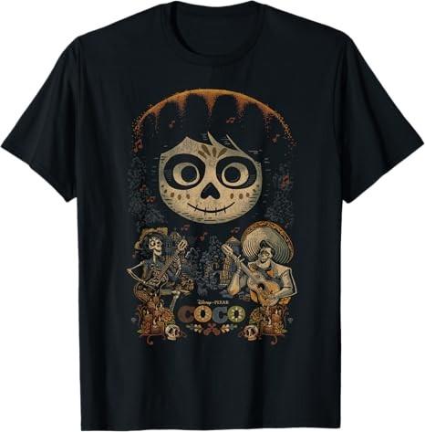 Disney Coco Miguel & Musical Scene T-Shirt Size S - 5XL Gift For Friends S разноцветный