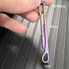 Lightweight Titanium Alloy Key Ring Multifunction Grey Hanging Webbing Buckle Quick Draw Outdoor Belt Clip Keychain