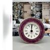 Creative Simple Purple Clock Retro Clock Living Room Home Table Clock Fashion Watch Crafts