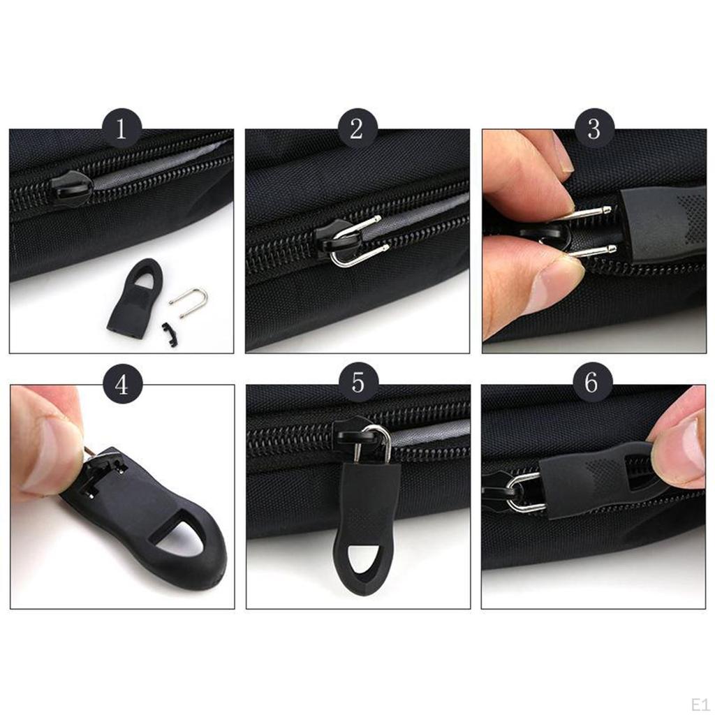 10 Pack Detachable Zipper Repair Tags for Bags And Luggage